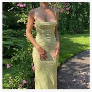 KMBANGI Women Cutout Backless Maxi Dress